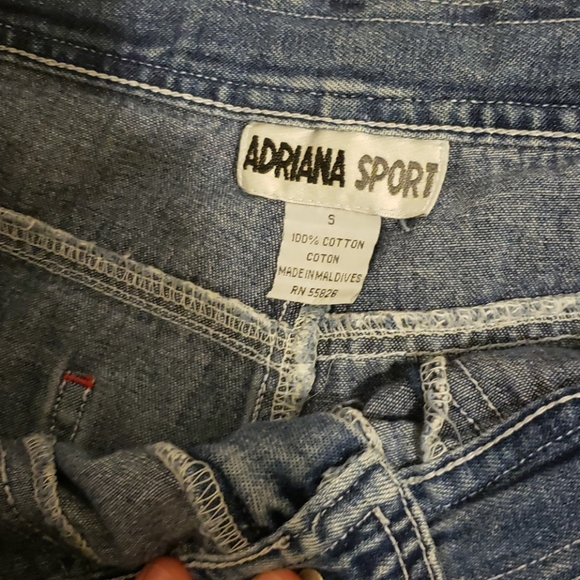 Vintage size S Adriana sport capri jeans - Picture 6 of 6
